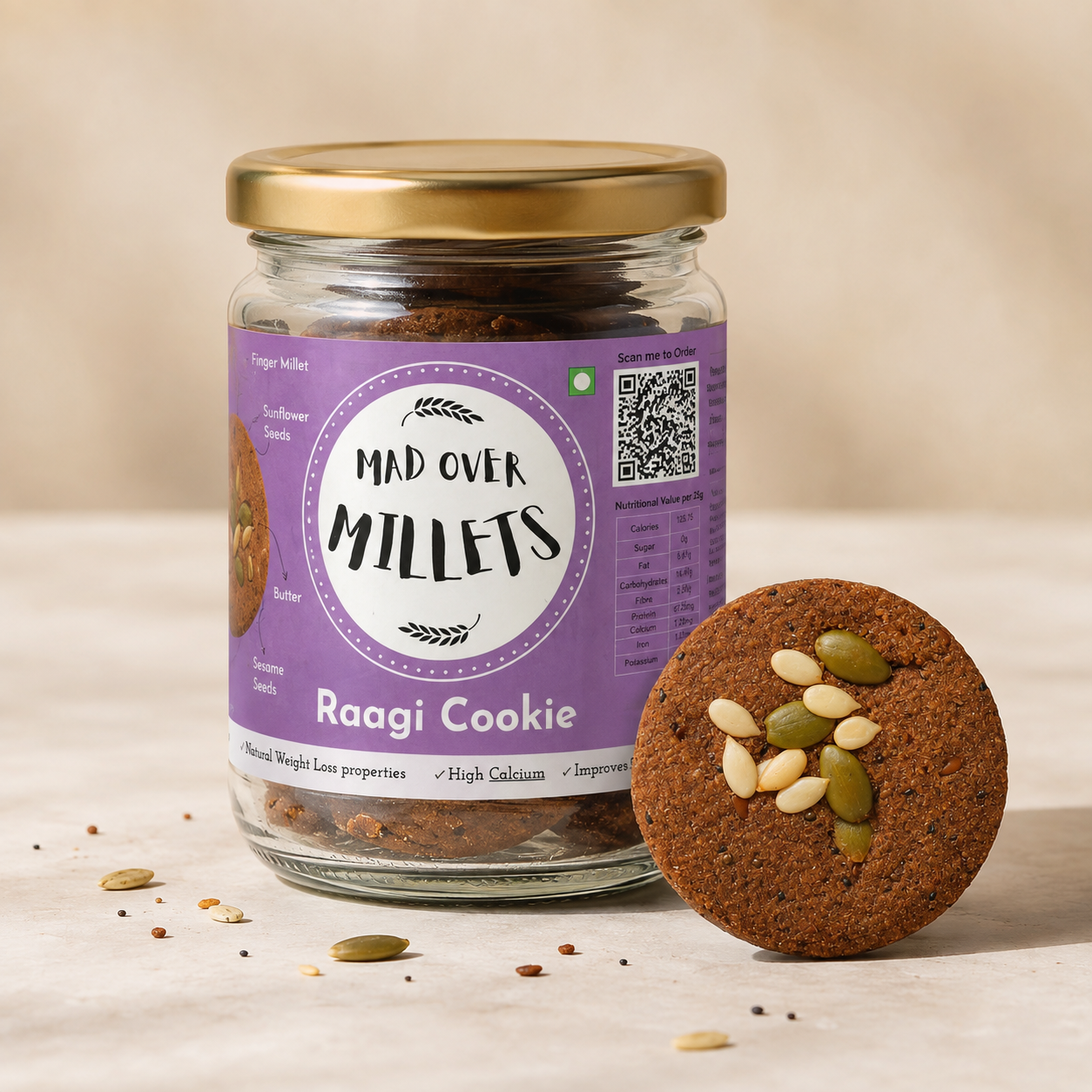 organic ragi cookies 1 organic ragi cookies 1