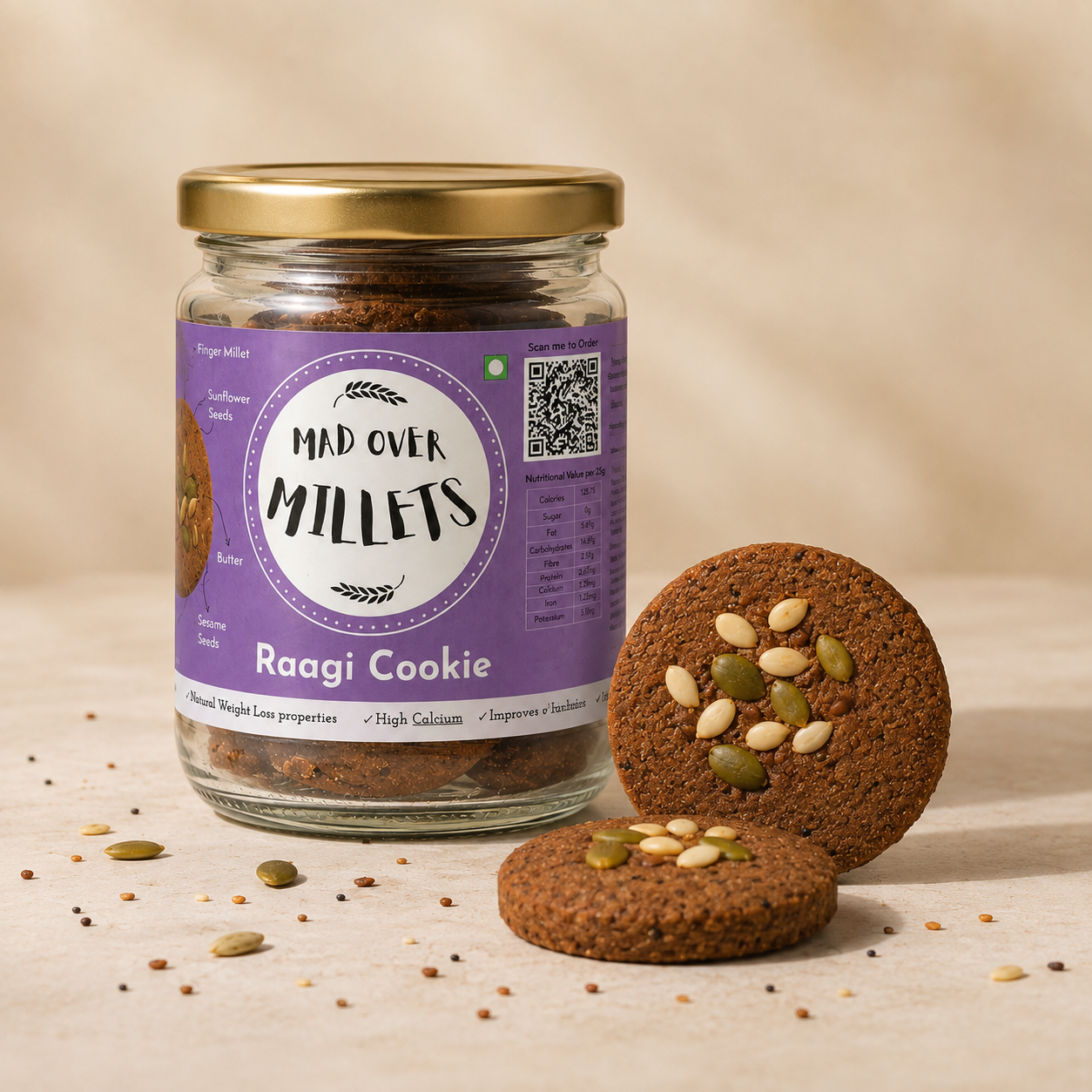 organic ragi cookies organic ragi cookies
